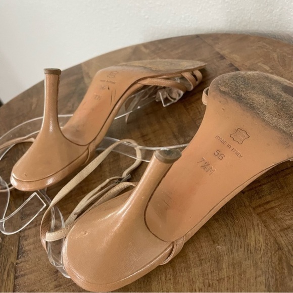 Via Spiga Floral Sandals Heels Leather - Picture 5 of 9